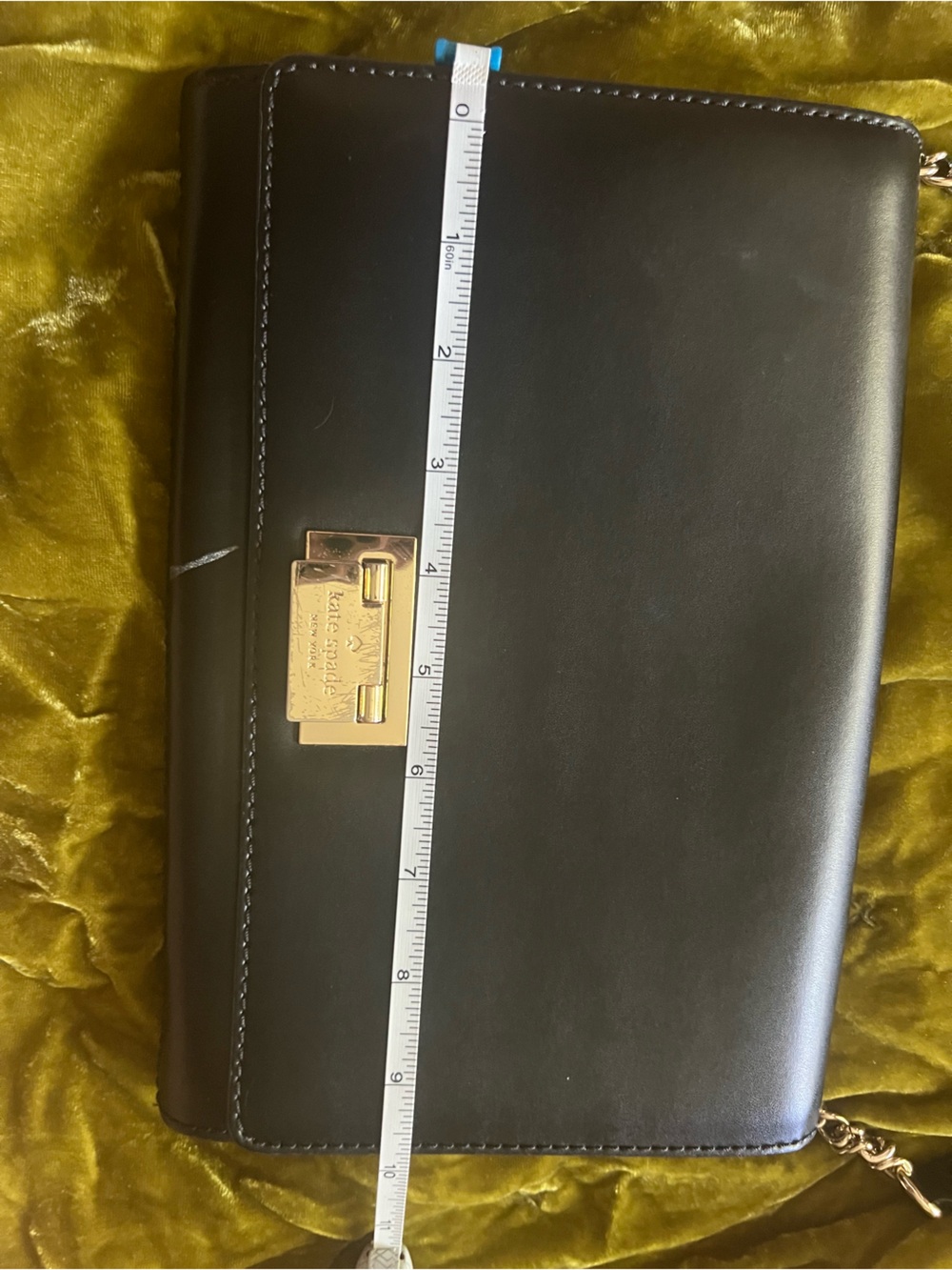 kate spade Black Leather Crossbody with Gold-Tone Lock - Picture 4 of 13